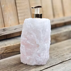 Rosenkvarts tvålpump guld #16