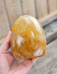 Golden Healer, polerad kristall stående friform #2