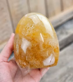 Golden Healer, polerad kristall stående friform #2