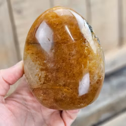 Golden Healer, polerad kristall stående friform #4