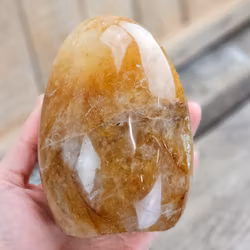 Golden Healer, polerad kristall stående friform #5