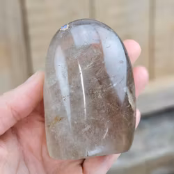 Rökkvarts, polerad kristall stående friform #6