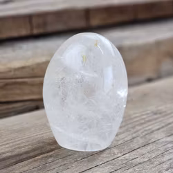 Bergkristall, polerad kristall stående friform #5