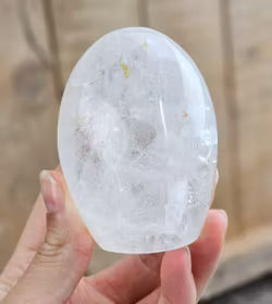 Bergkristall, polerad kristall stående friform #5