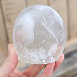 Bergkristall, polerad kristall stående friform #9