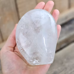 Bergkristall, polerad kristall stående friform #10