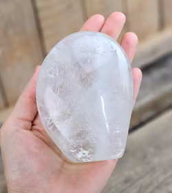 Bergkristall, polerad kristall stående friform #10