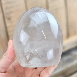 Bergkristall, polerad kristall stående friform #11