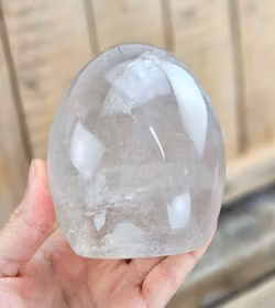 Bergkristall, polerad kristall stående friform #11