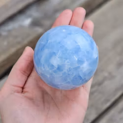 Blå Kalcit, klot #3