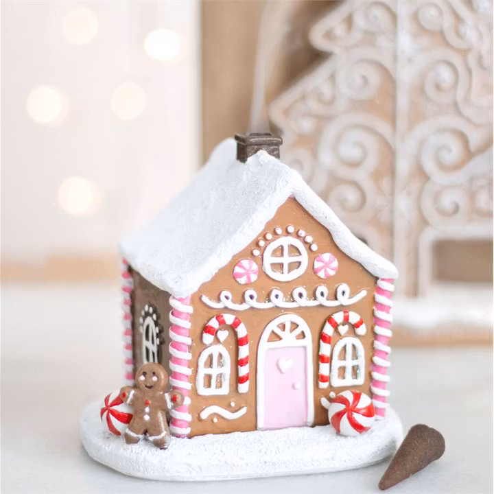 Rökelsehållare, Rosa Pepparkakshus för koner
