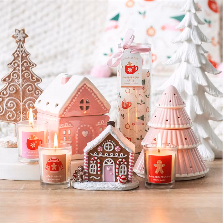 Rökelsehållare, Rosa Pepparkakshus för koner