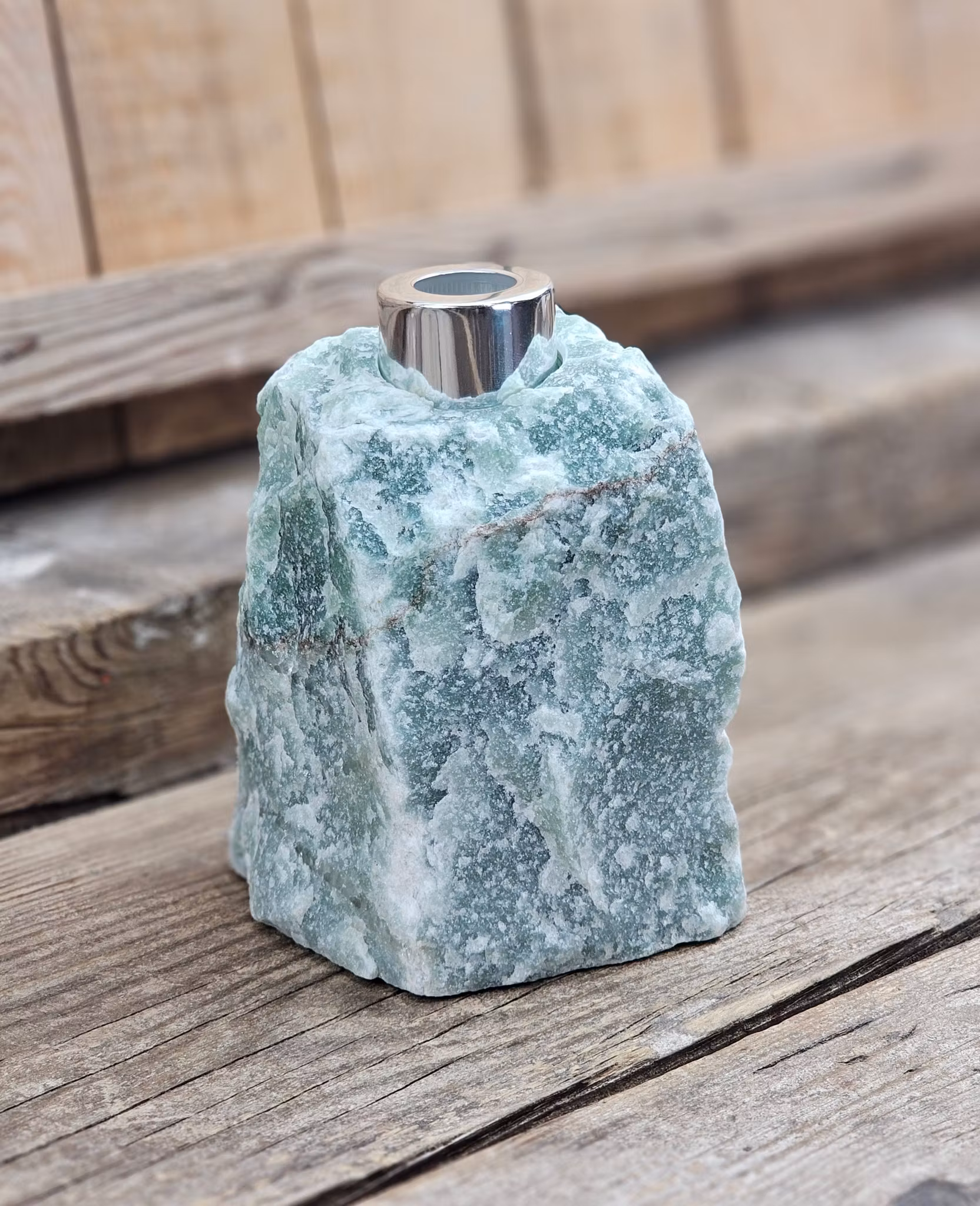 Grön Aventurin diffuser silver