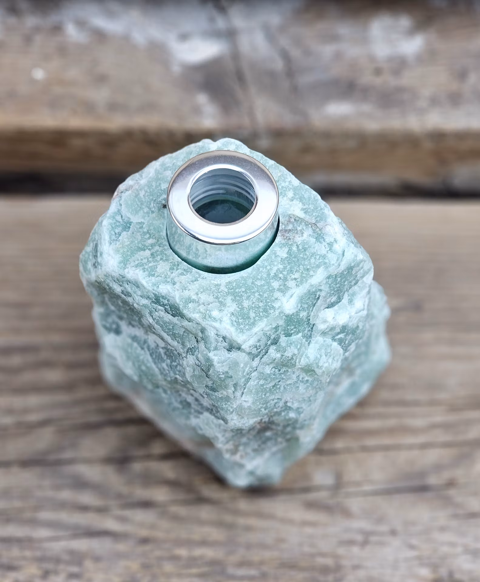 Grön Aventurin diffuser silver