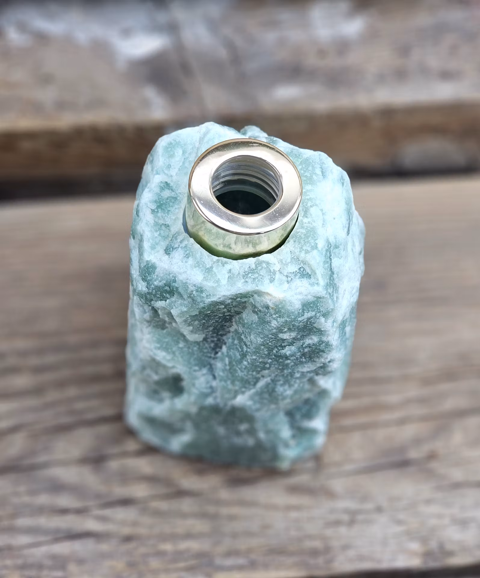 Grön Aventurin diffuser guld