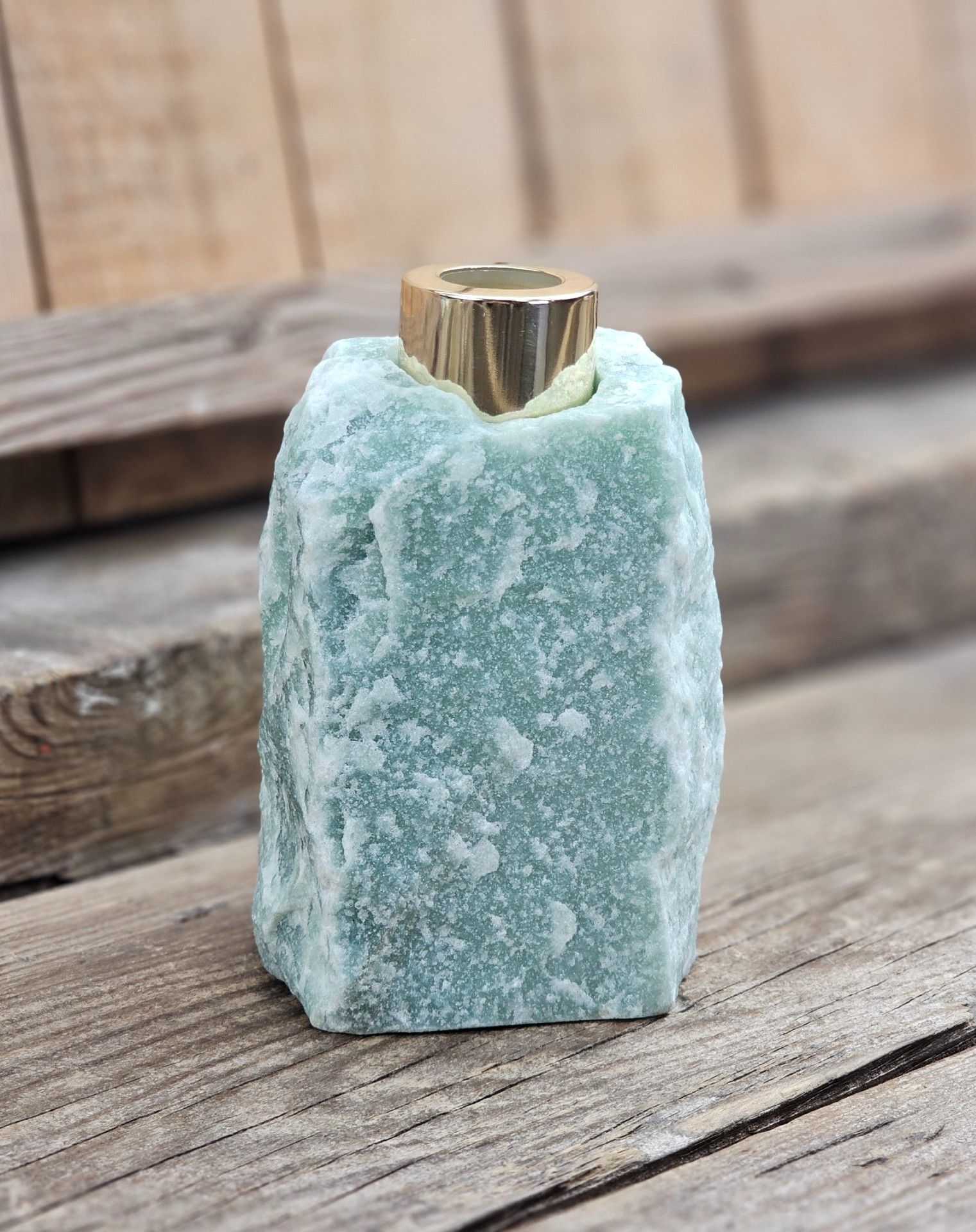Grön Aventurin diffuser guld