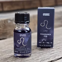 Stjärnteckenolja Lejonet (Leo) – Zodiak aromaolja med glitter, 10 ml