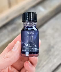 Stjärnteckenolja Skorpionen (Scorpio) – Zodiak aromaolja med glitter, 10 ml