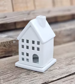 Rökelsehållare i keramik för koner, Vitt hus