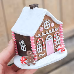 Rökelsehållare, Rosa Pepparkakshus för koner