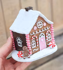 Rökelsehållare, Rosa Pepparkakshus för koner