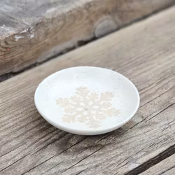 Rökelsehållare i keramik med snöflinga