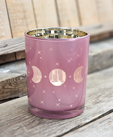 Ljuslykta stor rosa & guld, Månfaser