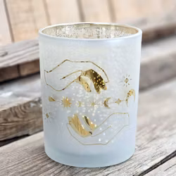 Ljuslykta stor- frostat glas vit, Spiritual