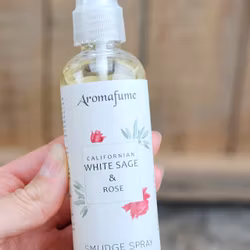 Aromafume - Natural Smudge Spray, White Sage & Rose