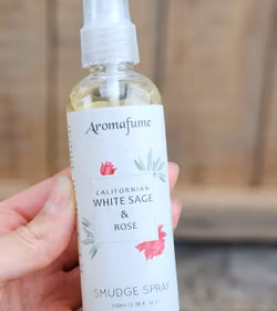 Aromafume - Natural Smudge Spray, White Sage & Rose