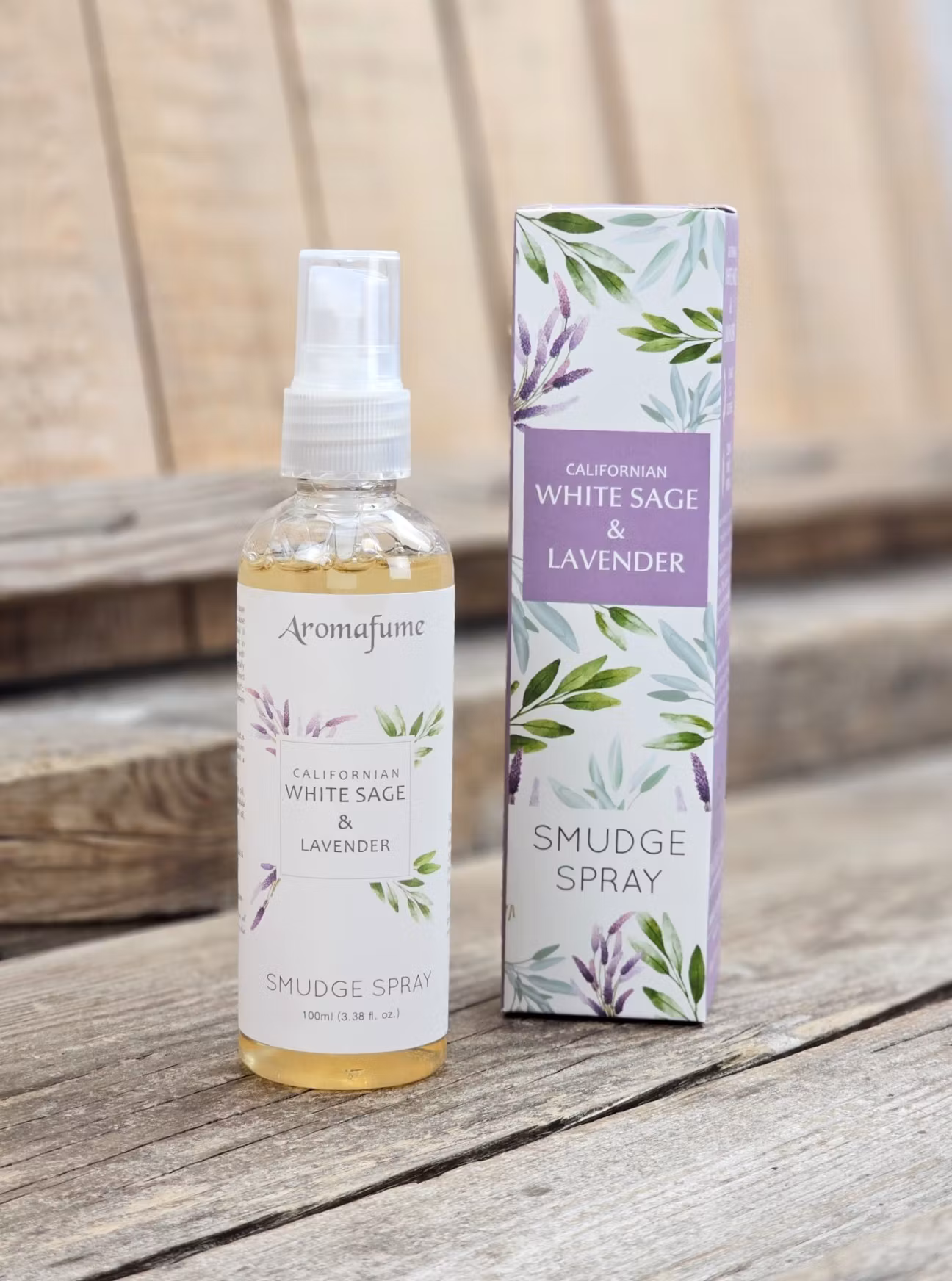 Aromafume - Natural Smudge Spray, White Sage & Lavender