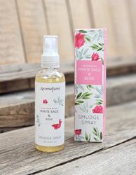 Aromafume - Natural Smudge Spray, White Sage & Rose