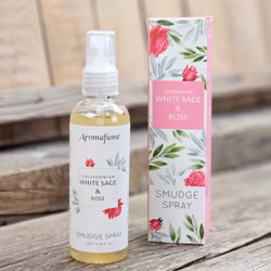 Aromafume - Natural Smudge Spray, White Sage & Rose
