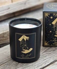 PureWorks - Love Spell - Rose & Peony, doftljus för manifestation med Rosenkvarts 50h
