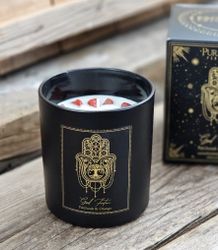 PureWorks - Good Fortune - Patchouli & Orange, doftljus för manifestation med Röd Jaspis 20h