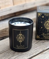 PureWorks - Eye of Providence - Sage & White Tea, doftljus för manifestation med Svart Obsidian 20h