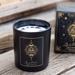 PureWorks - Eye of Providence - Sage & White Tea, doftljus för manifestation med Svart Obsidian 20h