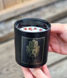 PureWorks - Good Fortune - Patchouli & Orange, doftljus för manifestation med Röd Jaspis 50h