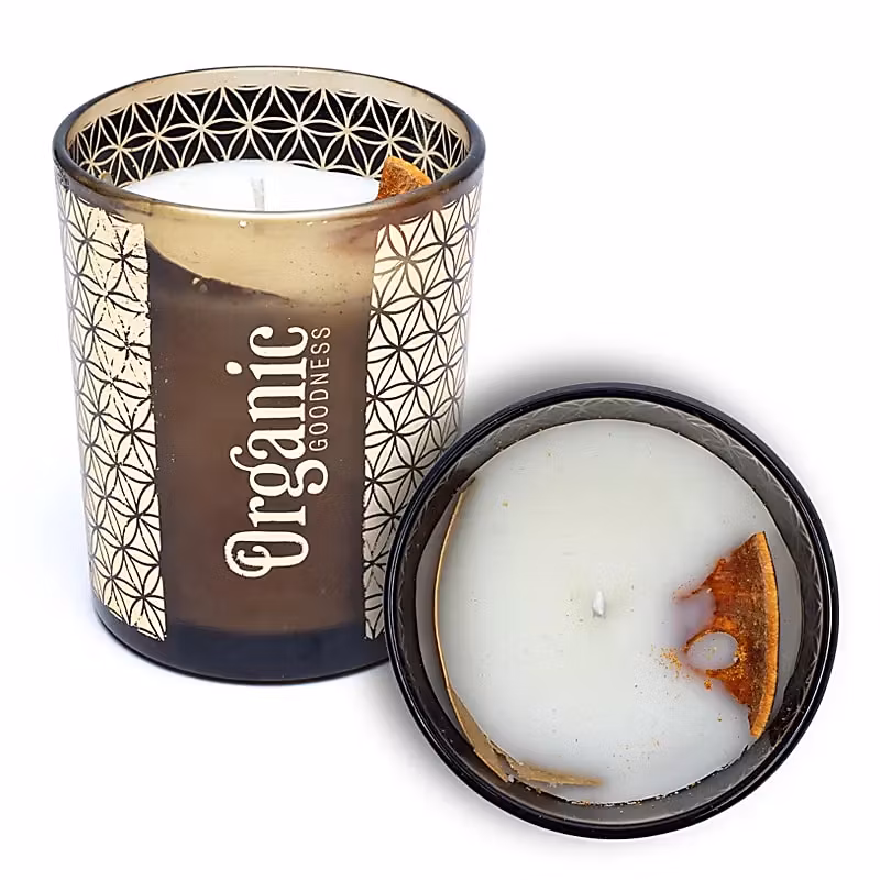 Song Of India - Organic Goodness Mandarin & Bay Leaf, doftljus 50h