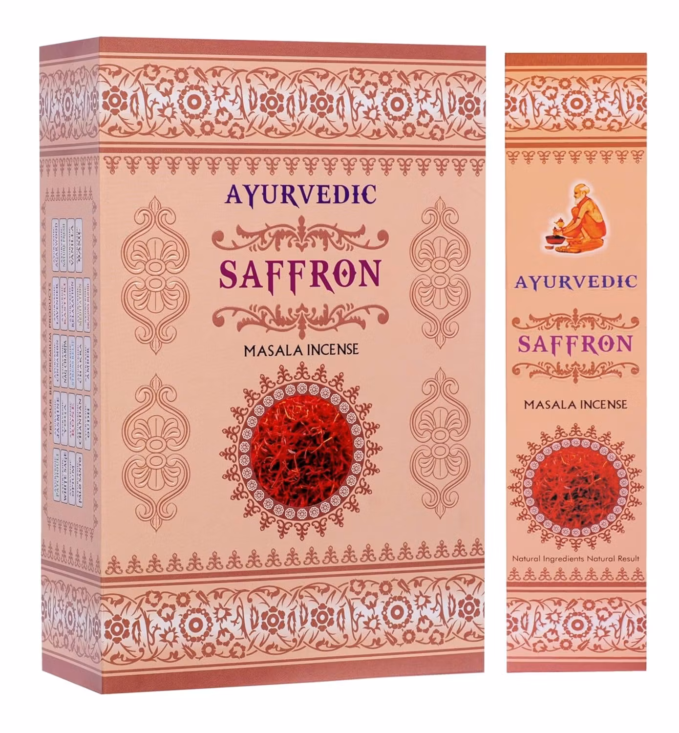 Ayurvedic - Saffron (Saffran), rökelsepinnar