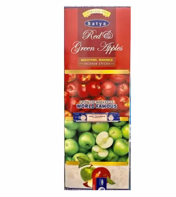Satya Hexa Series - Red och Green Apples, rökelsepinnar