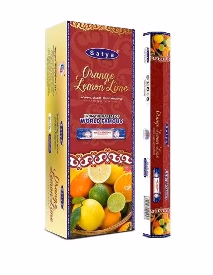 Satya Hexa Series - Orange Lemon Lime, rökelsepinnar