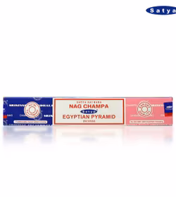 Satya Sai Baba Combo Serie - Nag Champa och Egyptian Pyramid, rökelsepinnar