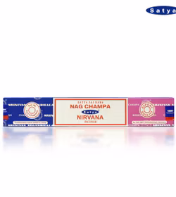 Satya Sai Baba Combo Serie - Nag Champa och Nirvana, rökelsepinnar