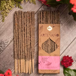 Sagrada Madre Artesano x 1 line - Jasmin & Rosor, rökelsepinne styckvis