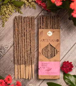 Sagrada Madre Artesano x 1 line - Jasmin & Rosor, rökelsepinne styckvis