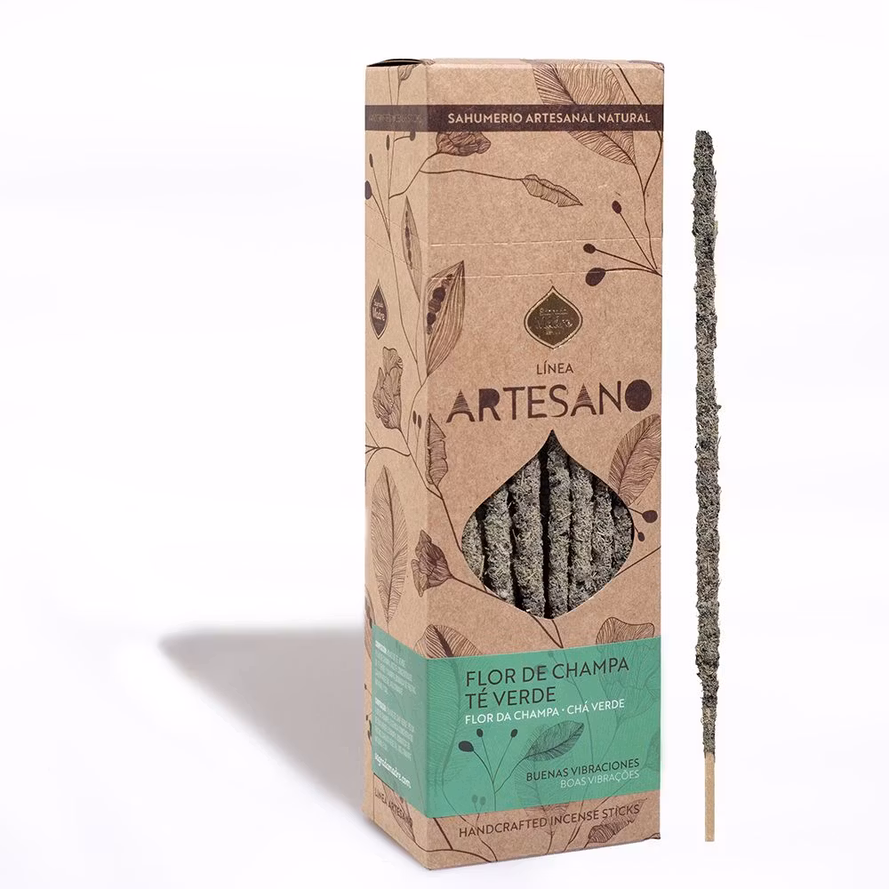 Sagrada Madre Artesano x 1 line - Grönt te & Champablomma, rökelsepinne styckvis