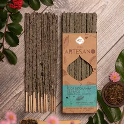Sagrada Madre Artesano x 1 line - Grönt te & Champablomma, rökelsepinne styckvis