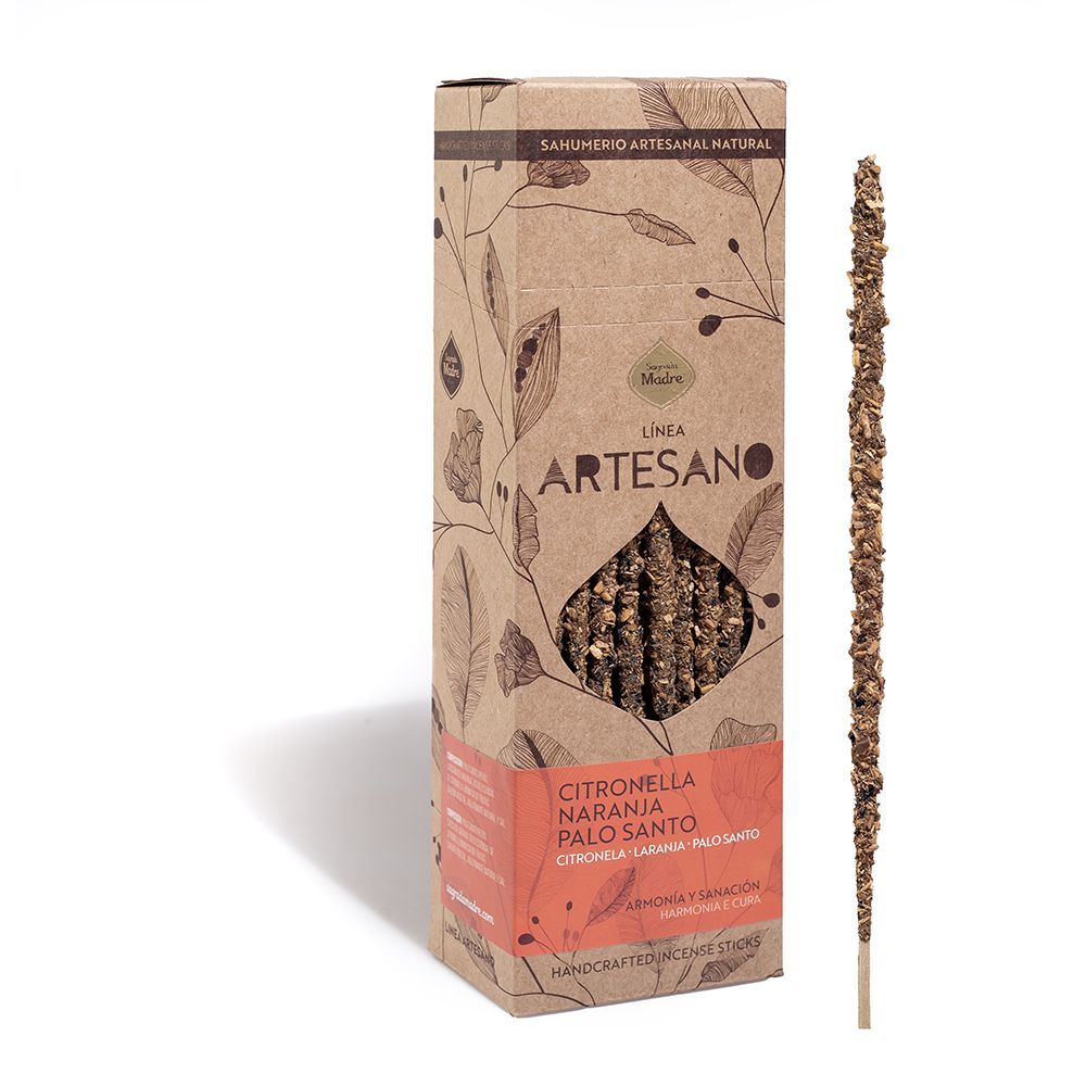 Sagrada Madre Artesano x 1 line - Citronella, Apelsin & Palo Santo, rökelsepinne styckvis