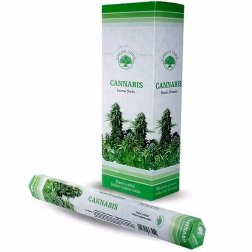 Green Tree - Cannabis, hexa rökelsepinnar